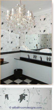 Black And White Bathrooms