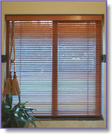 wooden bathroom blinds
