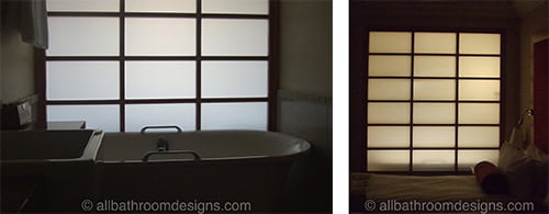 Bathroom and Bedroom Screen semi-transprent screen